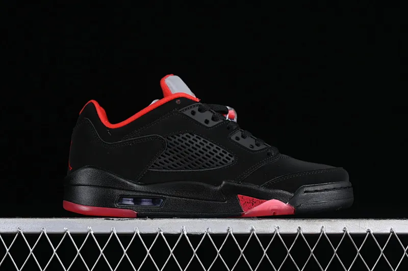 All categories Air Jordan Jordan series basketball shoes Air Jordan 5 Z version Air Jordan 5 Low "Alternate 90" AJ5 Joe 5 black and red low-top basketball shoes 819171-001